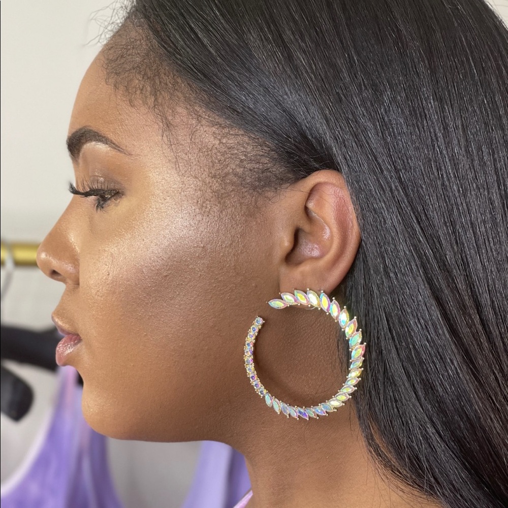 Rhinestone Garland Earrings
